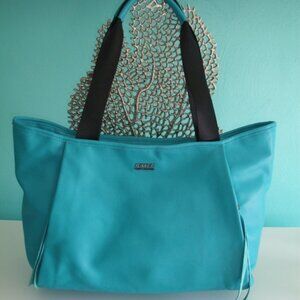 Aimee Kestenberg Care Free Leather Tote Blue Bird AS NEW
